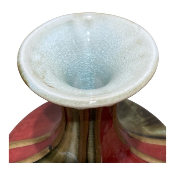 Vintage Hand Blown Art Glass Genie Vase - Picture 3 of 4